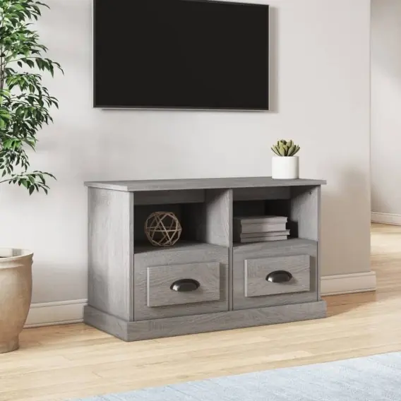 Szafka pod TV, szary dąb sonoma, 80x35x50 cm Lumarko! - Hurtownia wielobranżowa Lumarko Hit cenowy